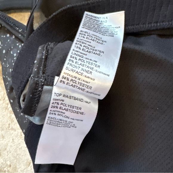 Puma 4Keeps Black Galaxy Print Sports Bra With Mesh Back Size Large - Picture 7 of 10